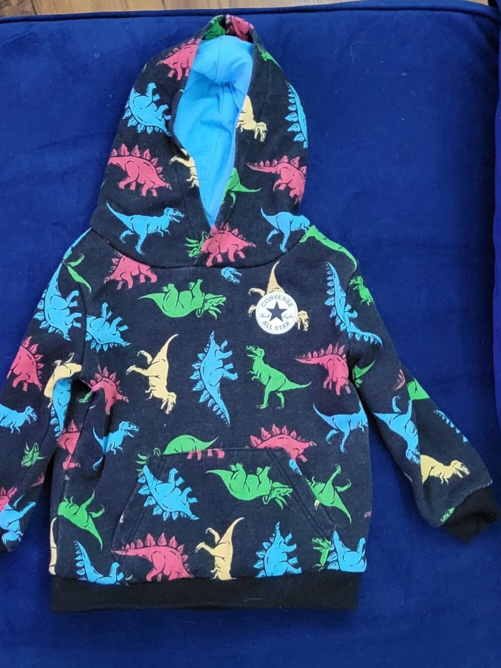 Converse Dinosaur Hoodie Toddler Boys 18M Multicolor Dino Sweatshirt